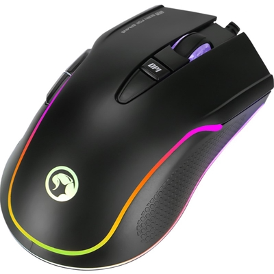 Marvo Scorpion G943 RGB, up to 10000 dpi, 6 Programmable Buttons, Pixart 3325 Optical Sensor 100g Weight Gaming Mouse - Black Marvo Scorpion G943 RGB, up to 10000 dpi, 6 Programmable Buttons, Pixart 3325 Optical Sensor 100g Weight Gaming Mouse - Black